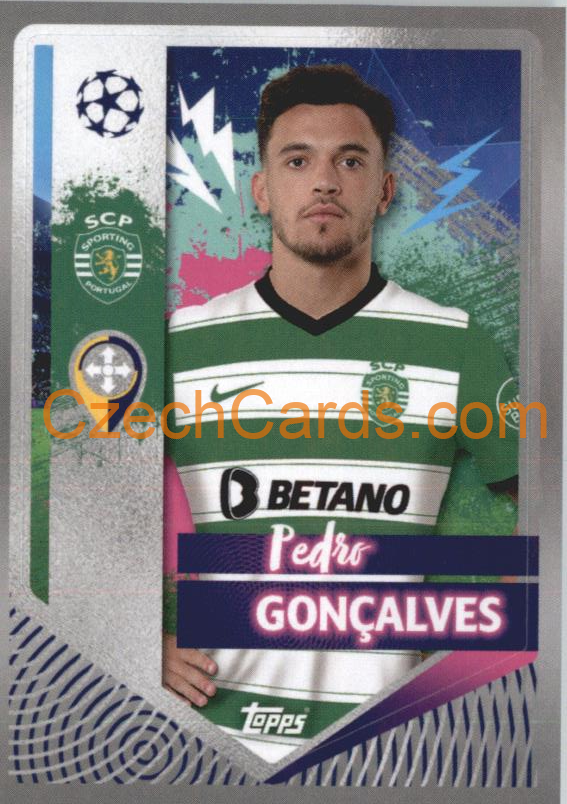 Pedro Gonçalves 2022/23 Topps UCL Sticker #452