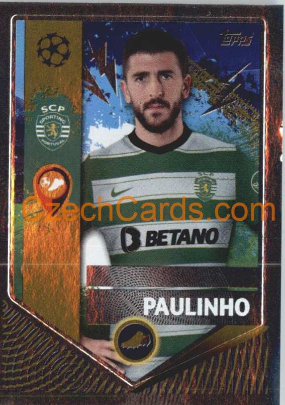 Paulinho (Golden Goalscorer) 2022/23 Topps UCL Sticker foil #454