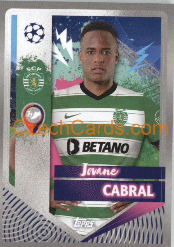 Jovane Cabral 2022/23 Topps UCL Sticker #456