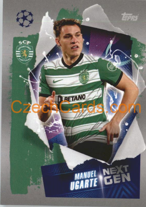 Manuel Ugarte (Next Gen) 2022/23 Topps UCL Sticker #457