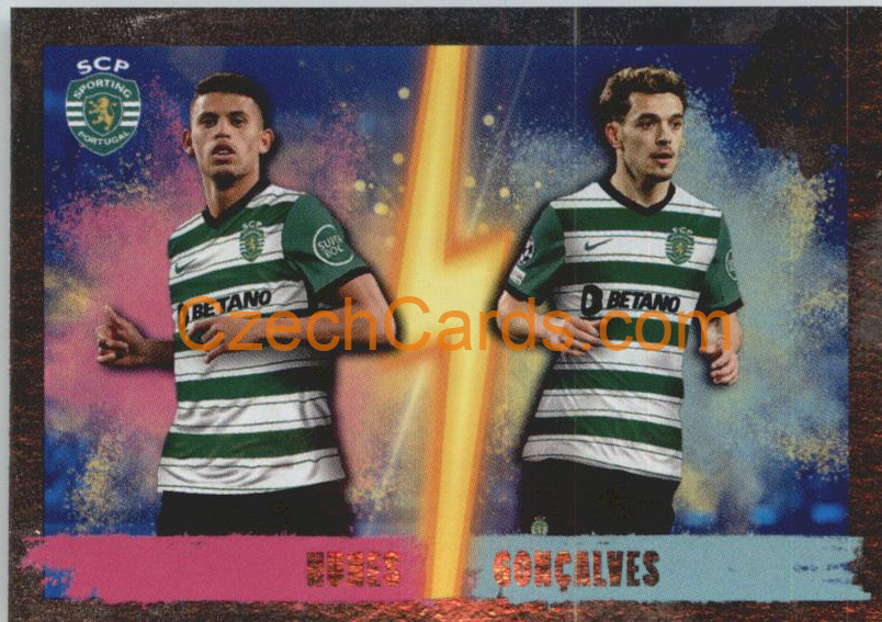Matheus Nunes / Pedro Gonçalves 2022/23 Topps UCL Sticker foil #458