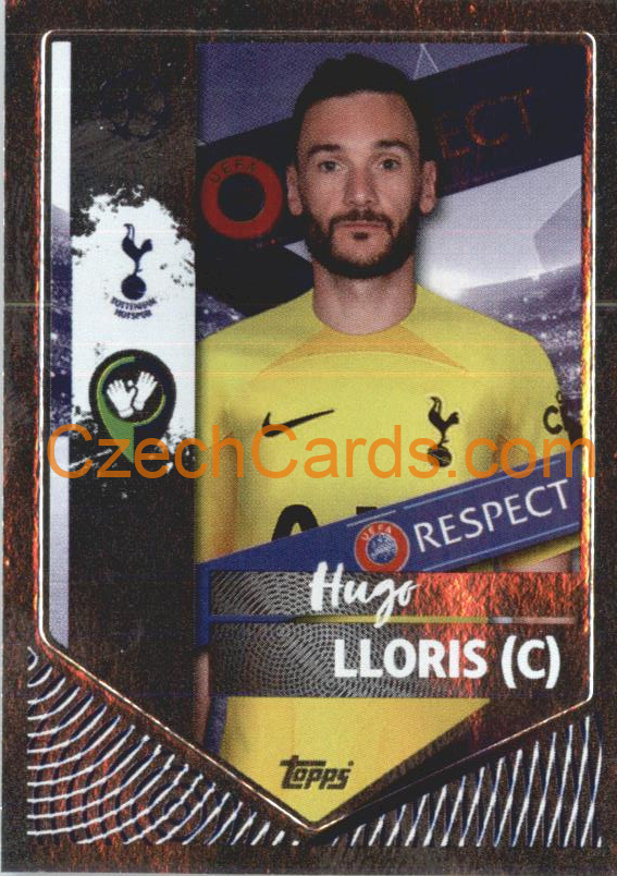 Hugo Lloris (Captain) 2022/23 Topps UCL Sticker foil #459