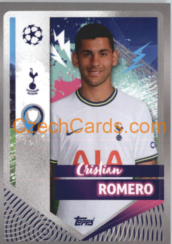 Cristian Romero 2022/23 Topps UCL Sticker #463
