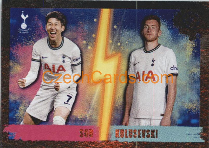 Heung-min Son / Dejan Kulusevski 2022/23 Topps UCL Sticker foil #476