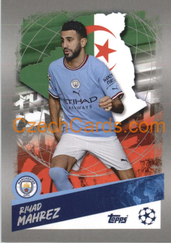 Riyad Mahrez (Algeria) 2022/23 Topps UCL Sticker #478