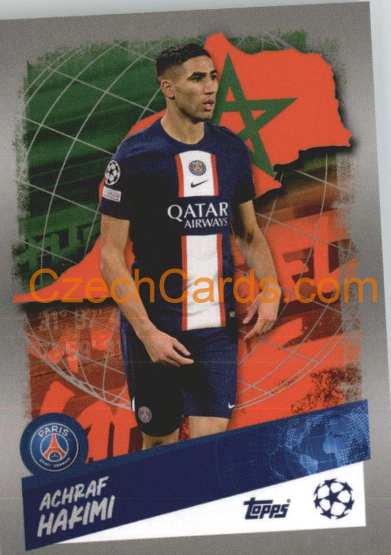 Achraf Hakimi (Morocco) 2022/23 Topps UCL Sticker #480