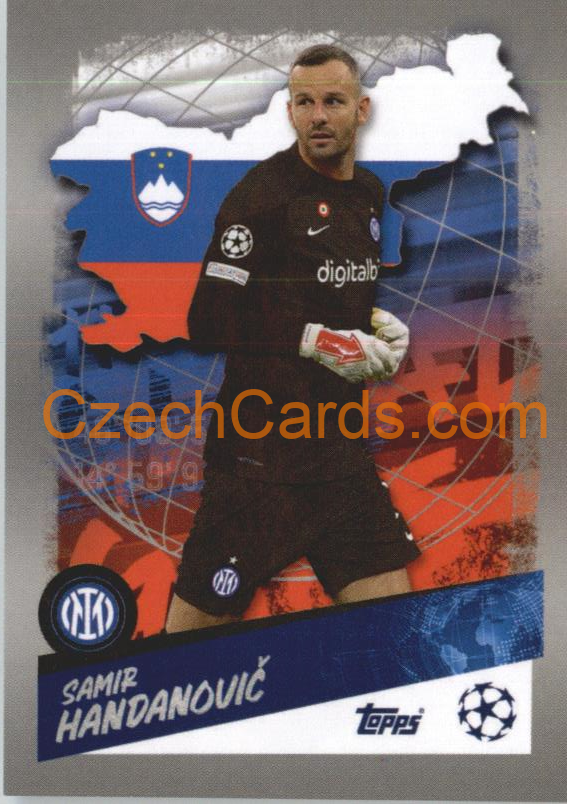 Samir Handanovič (Slovenia) 2022/23 Topps UCL Sticker #485