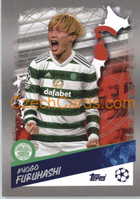 Kyogo Furuhashi (Japan) 2022/23 Topps UCL Sticker #491