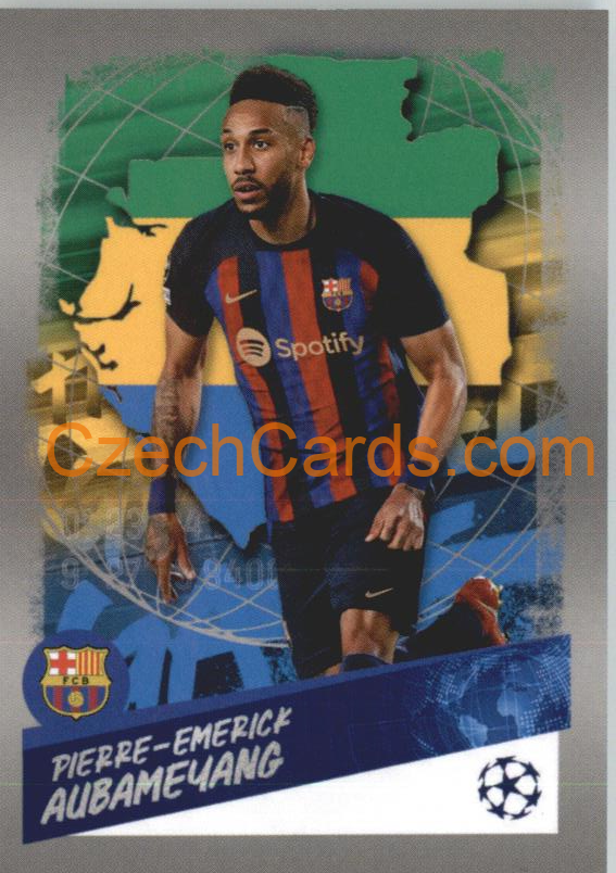 Pierre-Emerick Aubameyang (Gabon) 2022/23 Topps UCL Sticker #492