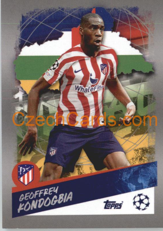 Geoffrey Kondogbia (CAR) 2022/23 Topps UCL Sticker #493