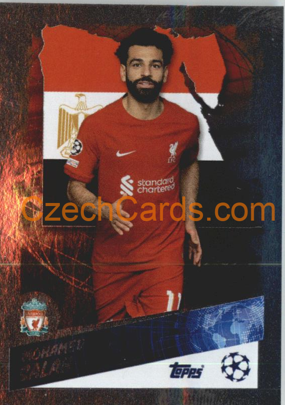 Mohamed Salah (Egypt) 2022/23 Topps UCL Sticker foil #494