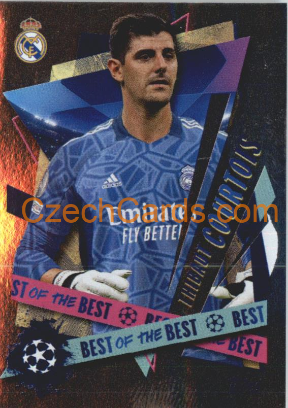 Thibaut Courtois 2022/23 Topps UCL Sticker Best of the Best foil #496