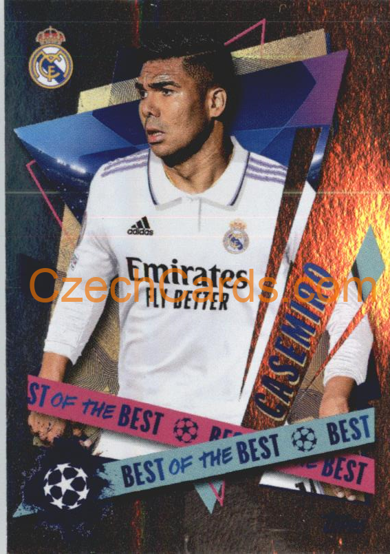 Casemiro 2022/23 Topps UCL Sticker Best of the Best foil #497