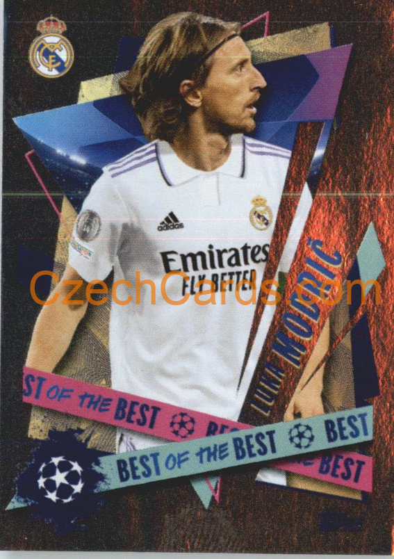Luka Modrić 2022/23 Topps UCL Sticker Best of the Best foil #500