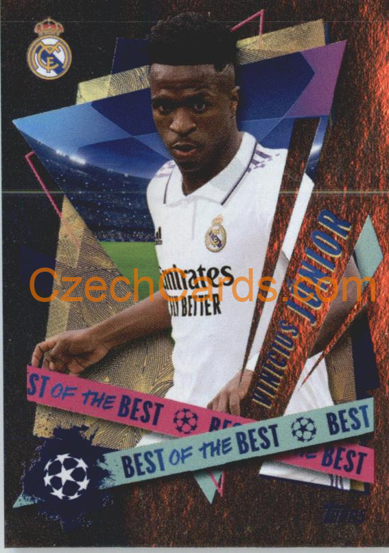 Vinícius Júnior 2022/23 Topps UCL Sticker Best of the Best foil #505