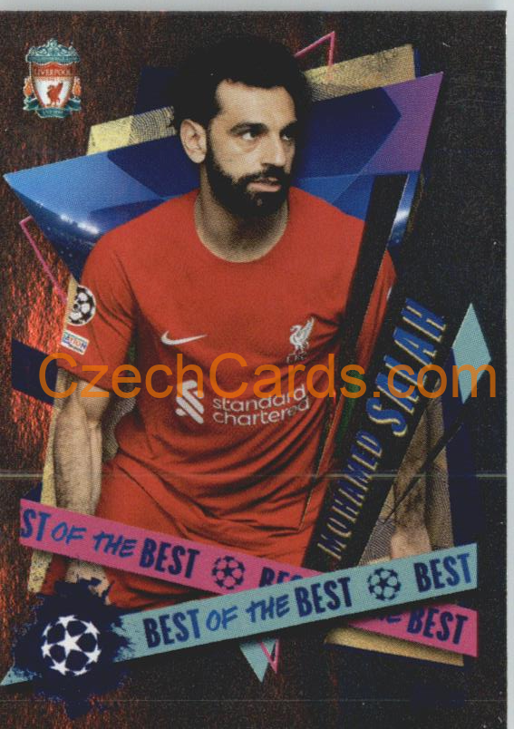Mohamed Salah 2022/23 Topps UCL Sticker Best of the Best foil #509