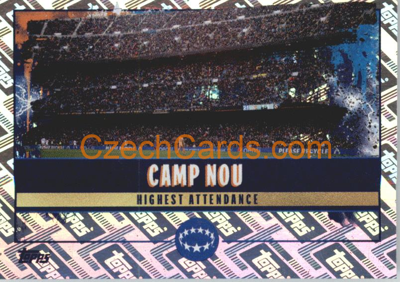 Camp Nou 2022/23 Topps UCL Sticker All-Time UCL Records foil #520