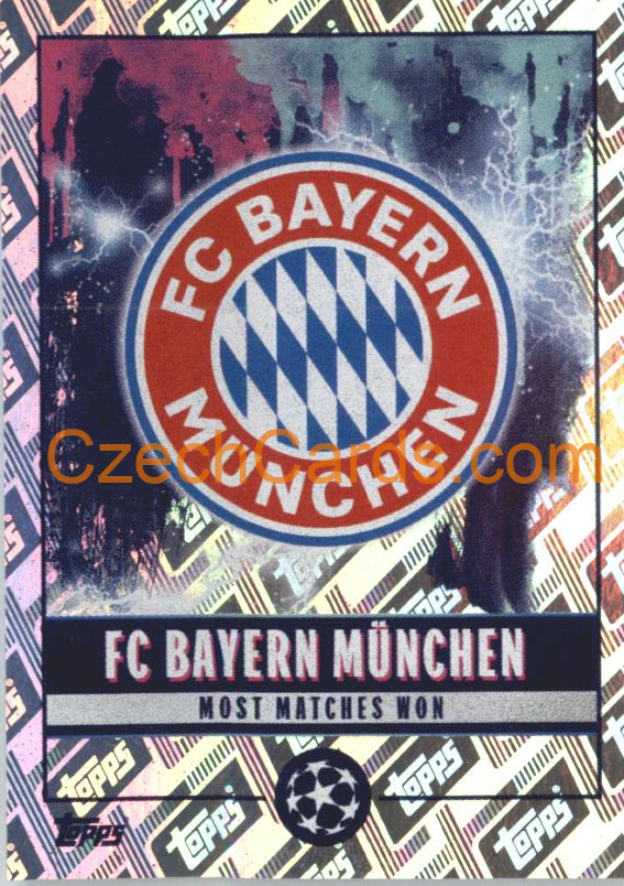 FC Bayern München 2022/23 Topps UCL Sticker All-Time UCL Records foil #521