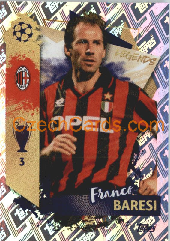Franco Baresi 2022/23 Topps UCL Sticker UCL Legends foil #529