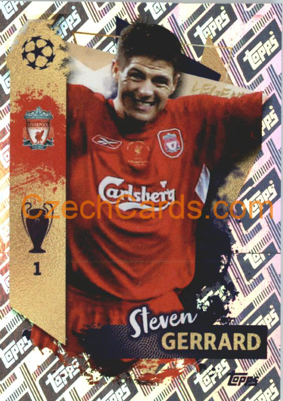 Steven Gerrard 2022/23 Topps UCL Sticker UCL Legends foil #534