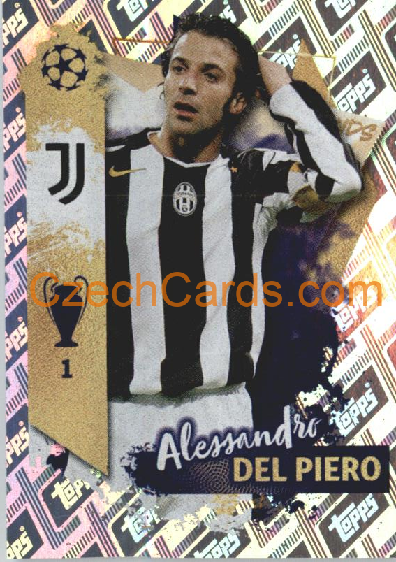 Alessandro Del Piero 2022/23 Topps UCL Sticker UCL Legends foil #535