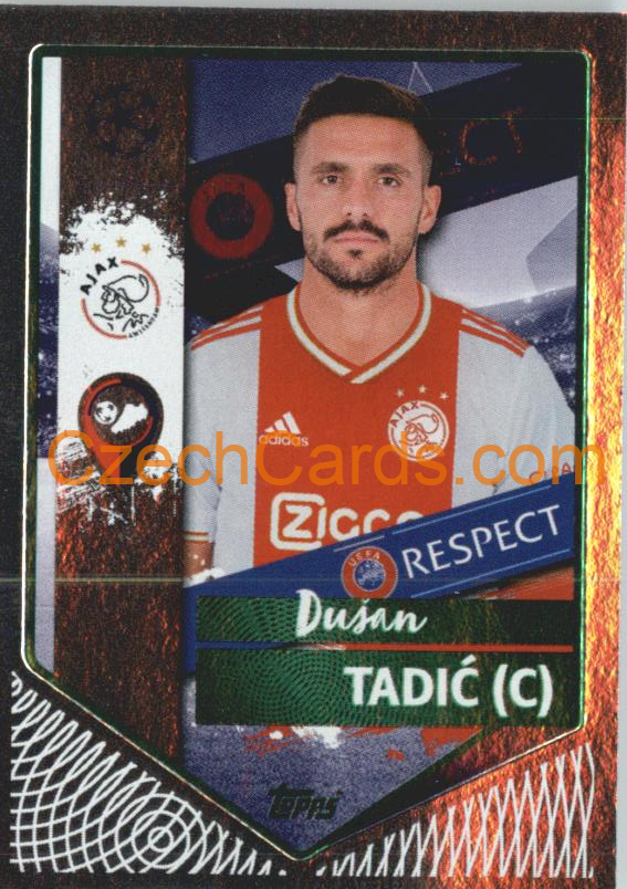 Dušan Tadić (Captain) 2022/23 Topps UCL Sticker foil GREEN  #60