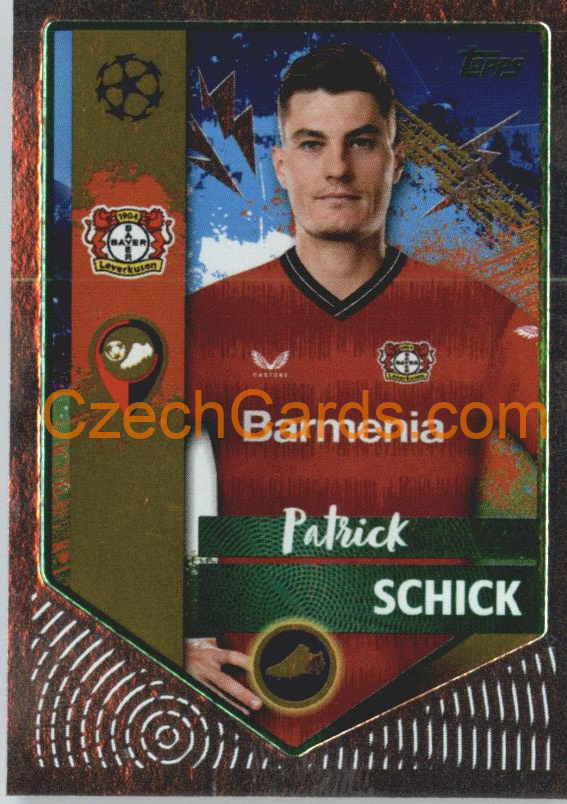 Patrick Schick (Golden Goalscorer) 2022/23 Topps UCL Sticker foil GREEN  #95