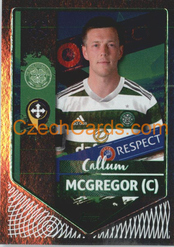 Callum McGregor (Captain) 2022/23 Topps UCL Sticker foil GREEN  #124