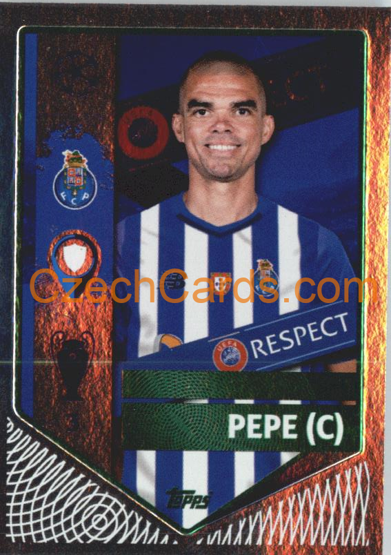 Pepe (Captain) 2022/23 Topps UCL Sticker foil GREEN  #244