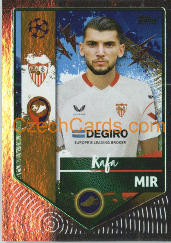 Rafa Mir (Golden Goalscorer) 2022/23 Topps UCL Sticker foil GREEN  #420