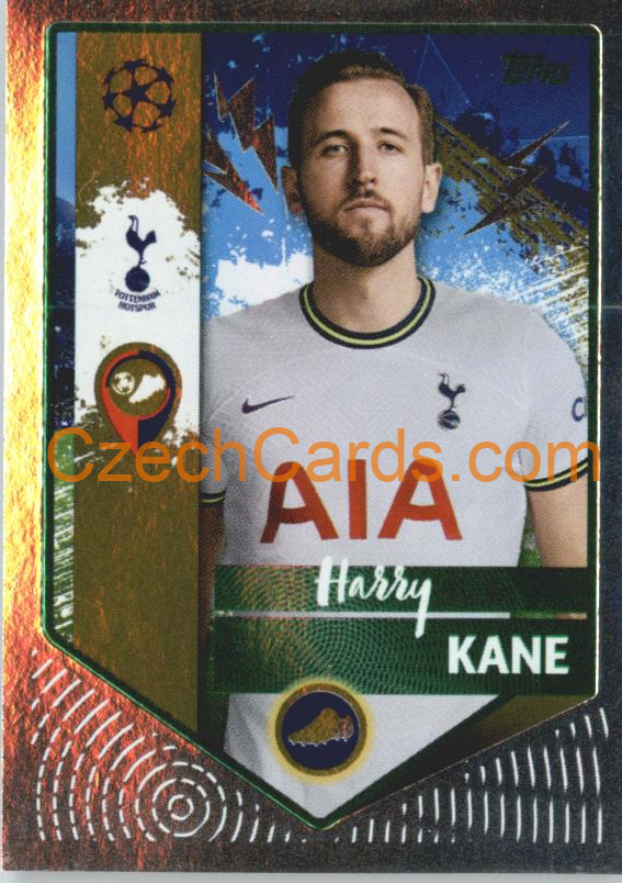 Harry Kane (Golden Goalscorer) 2022/23 Topps UCL Sticker GREEN  #471