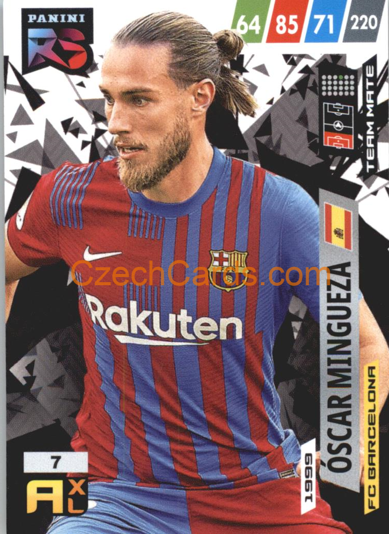 Óscar Mingueza 2022 Panini Adrenalyn XL Fifa 365 Rising Star #RS7