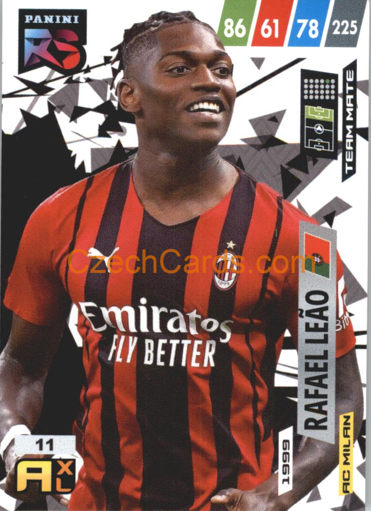 Rafael Leao 2022 Panini Adrenalyn XL Fifa 365 Rising Star #RS11
