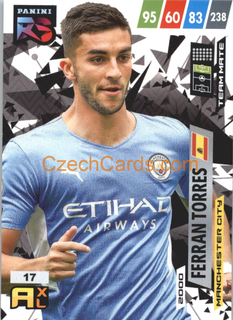 Ferran Torres 2022 Panini Adrenalyn XL Fifa 365 Rising Star #RS17