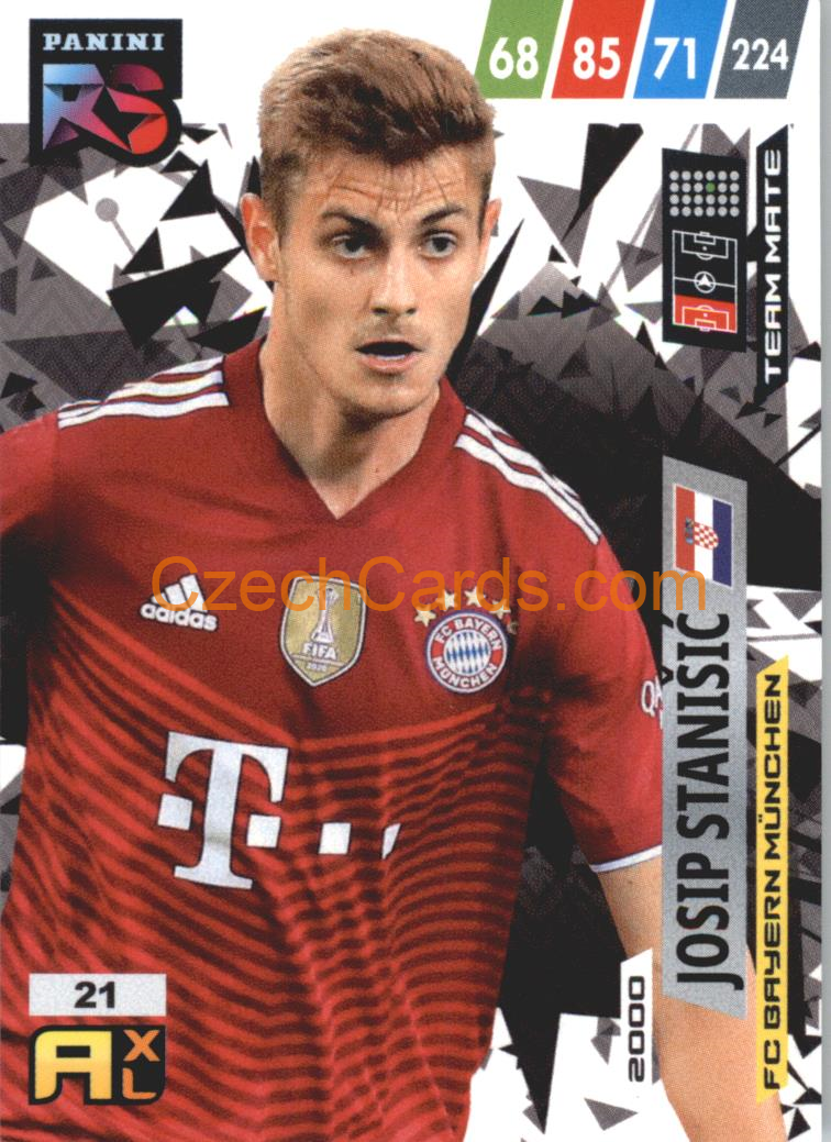 Josip Stanisic 2022 Panini Adrenalyn XL Fifa 365 Rising Star #RS21