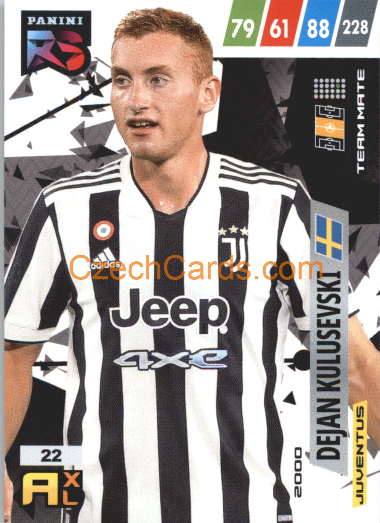 Dejan Kulusevski 2022 Panini Adrenalyn XL Fifa 365 Rising Star #RS22