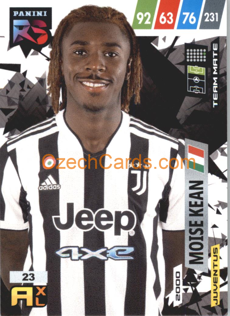Moise Kean 2022 Panini Adrenalyn XL Fifa 365 Rising Star #RS23