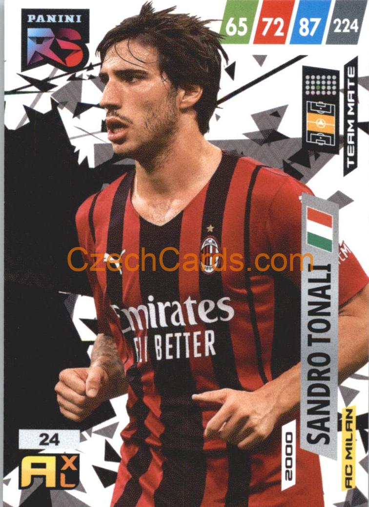 Sandro Tonali 2022 Panini Adrenalyn XL Fifa 365 Rising Star #RS24