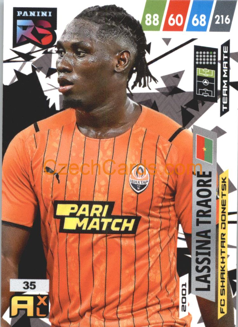 Lassina Traore 2022 Panini Adrenalyn XL Fifa 365 Rising Star #RS35