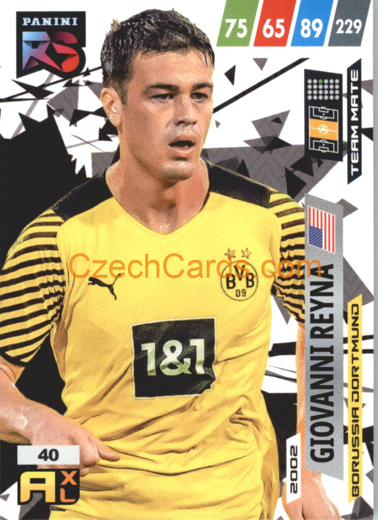 Giovanni Reyna 2022 Panini Adrenalyn XL Fifa 365 Rising Star #RS40