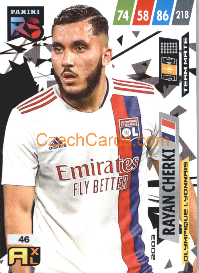 Rayan Cherki 2022 Panini Adrenalyn XL Fifa 365 Rising Star #RS46