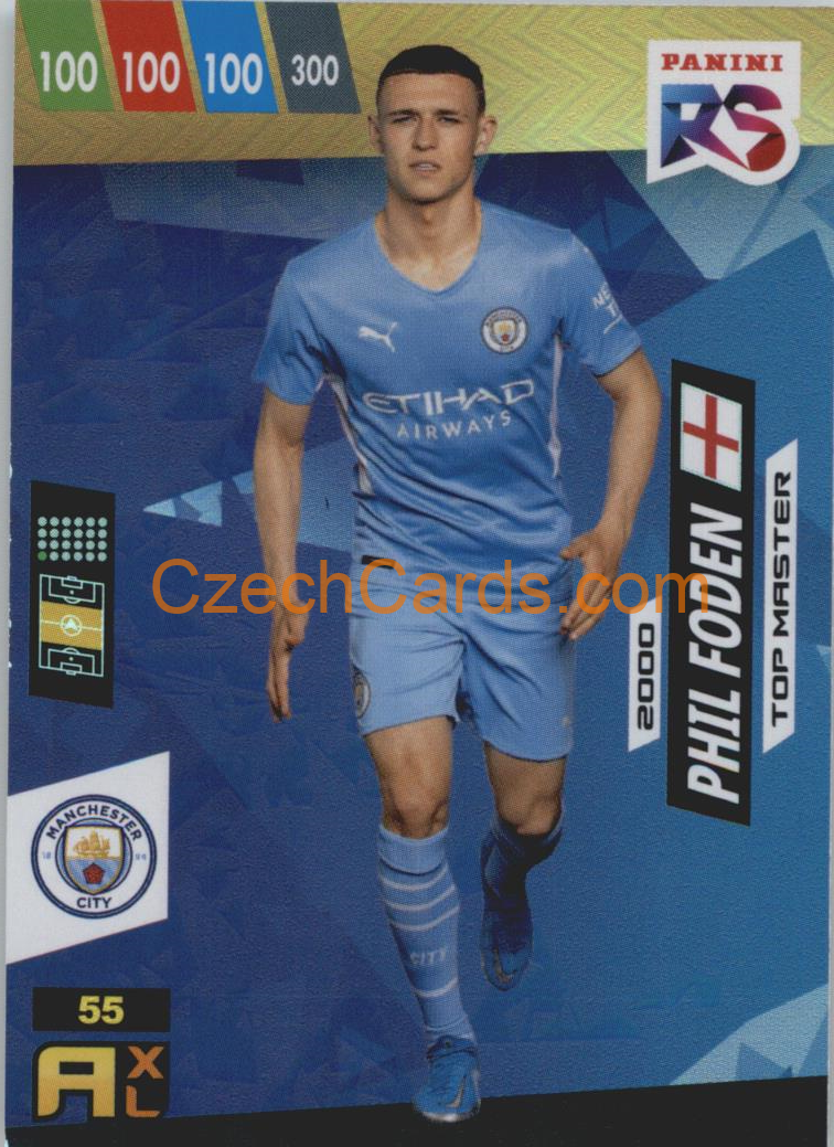 Phil Foden 2022 Panini Adrenalyn XL Fifa 365 RS Top Master #RS55
