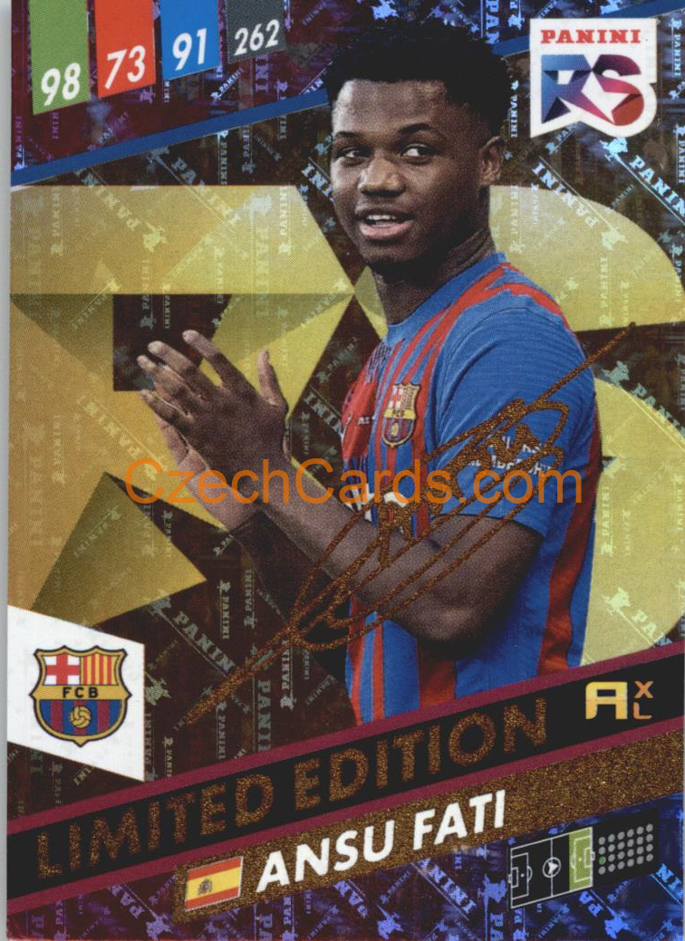 Ansu Fati 2022 Panini Adrenalyn XL Fifa 365 RS Limited Edition #RSLE-AF