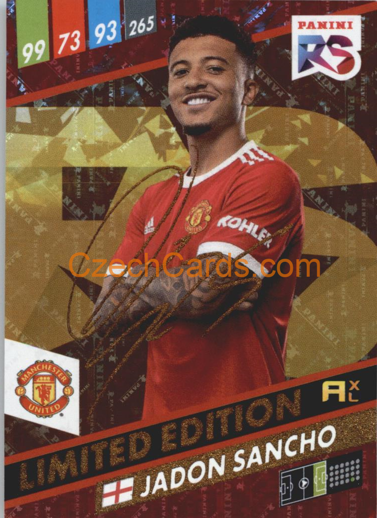 Jadon Sancho 2022 Panini Adrenalyn XL Fifa 365 RS Limited Edition #RSLE-JS