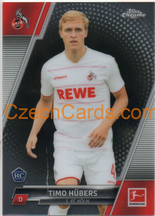 Timo Hübers 2021/22 Topps Chrome Bundesliga #13