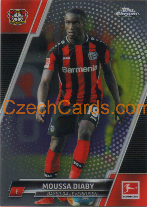 Moussa Diaby 2021/22 Topps Chrome Bundesliga #67