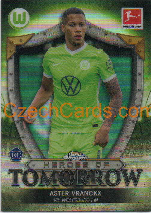 Aster Vranckx 2021/22 Topps Chrome Bundesliga Heroes of Tomorrow #HAT-AV