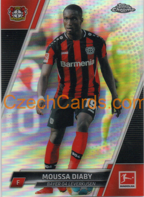 Moussa Diaby 2021/22 Topps Chrome Bundesliga refractor #67