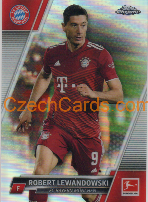 Robert Lewandowski 2021/22 Topps Chrome Bundesliga refractor #83