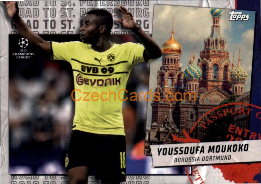 Yussoufa Moukoko 2021/22 Topps UCL Road to... #RSP-13